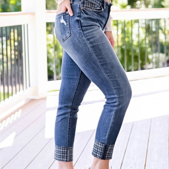 New with tags Plaid print Judy Blues - Picture 3 of 3